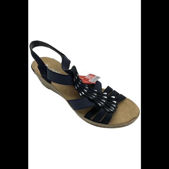 Rieker Women's Antistress Fanni 36 Strappy Sandal Black - Medium - Picture 1 of 3